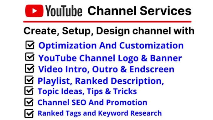 do channel creation and will be your youtube content creator
