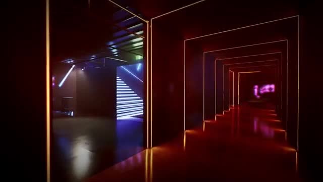 digital model, japanese nightclub,3d lightening, ue walkthough,bar rendering,cgi