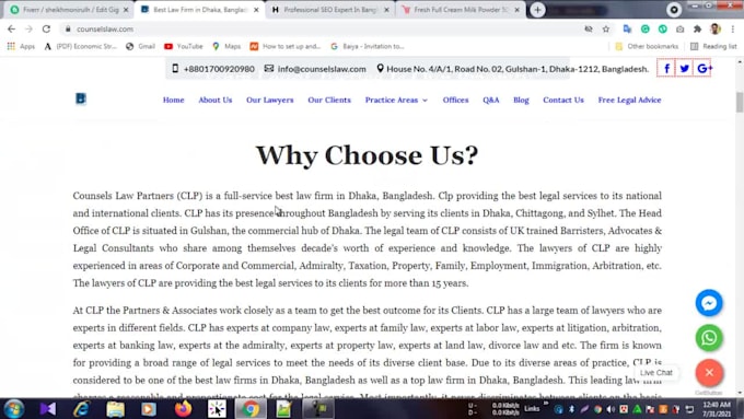 setup, customization, update and fix error wordpress website
