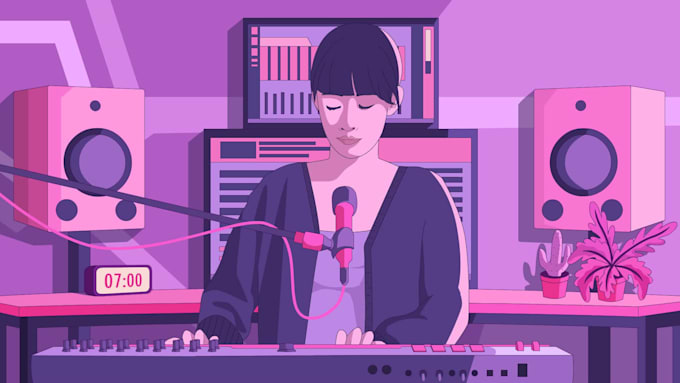 create lofi loop animation and animated your illustration