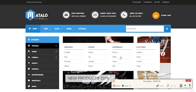 design and develop ecommerce online store website or shoping