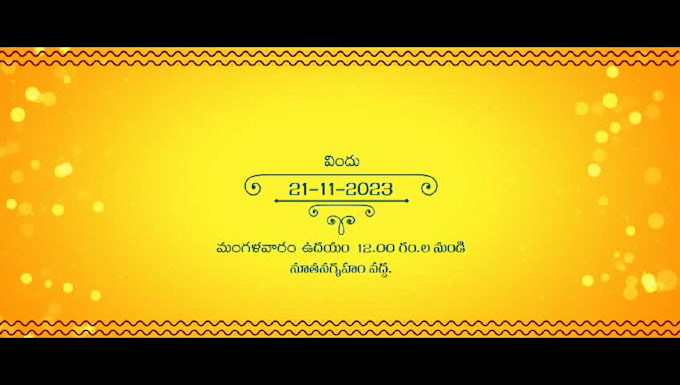 design indian wedding invitation video for whatsapp