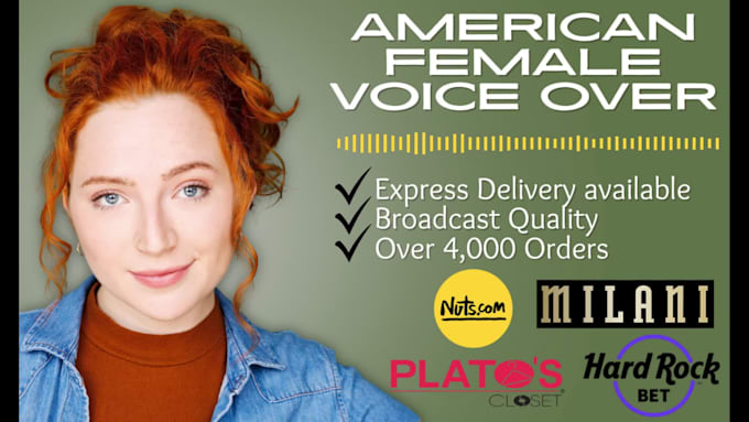 record your american female voice over