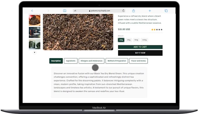 create and edit high converting custom shopify product page