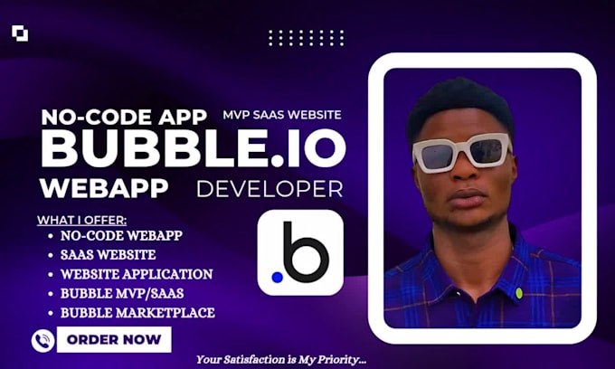 build bubbleio or adalo web app , website, saas mvp marketplace bubble developer