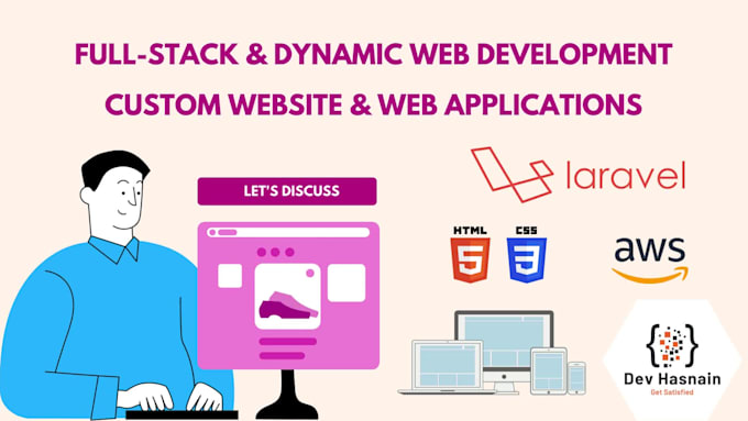 make web application in laravel