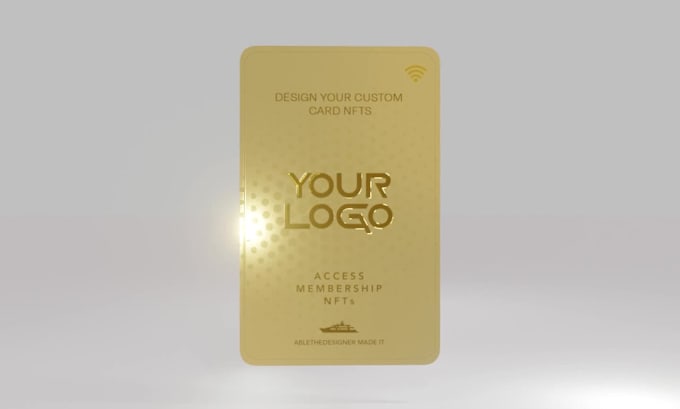 create a video animated credit card