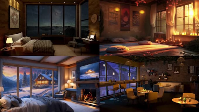 create cozy room rain videos with natural sound