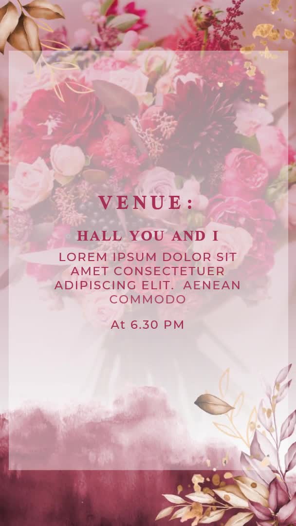 design wedding invitation video for whatsapp