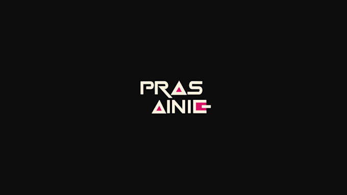 make cinematic text animation like squid game intro