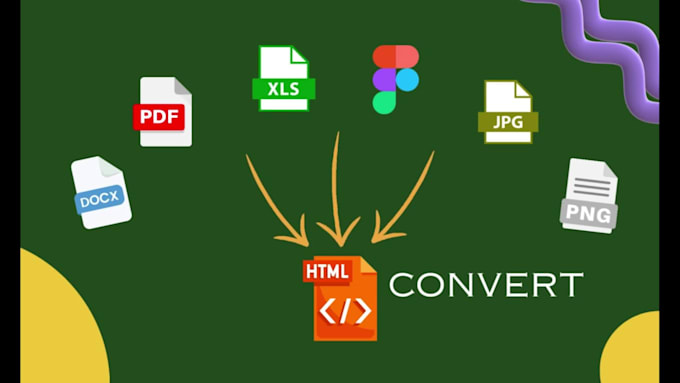 Convert docx,excel,pdf,word,figma,png and jpg files into html css by ...