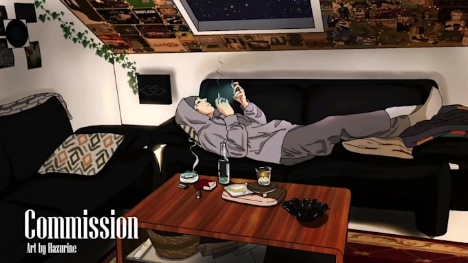 draw lofi art for you