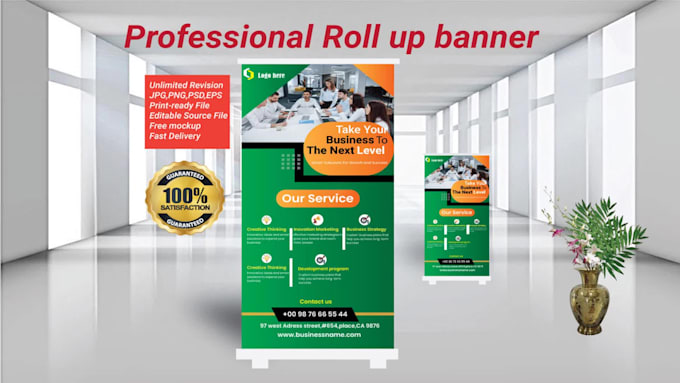 design professional rollup banner at cheap price
