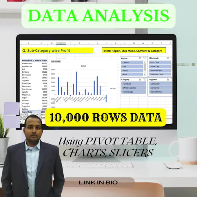 Do data analysis using pivot table, charts, graphs by Chandra_sinha07 ...