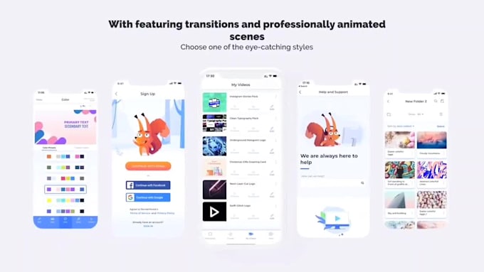 make app or website promo video