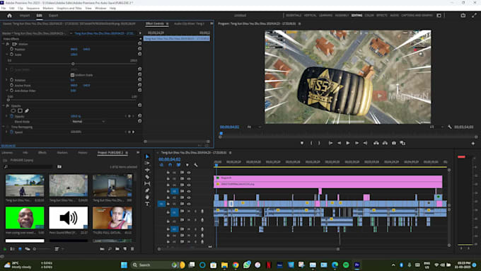 edit pubg gaming videos on adobe premiere pro