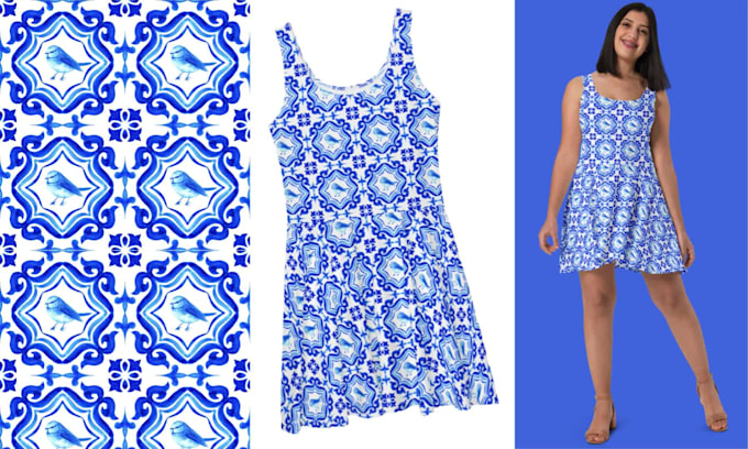 design seamless patterns for textile, stationery, home decor, packaging and more
