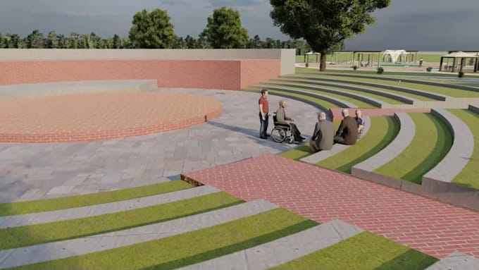 make a dynamic 3d building animation video by modelling