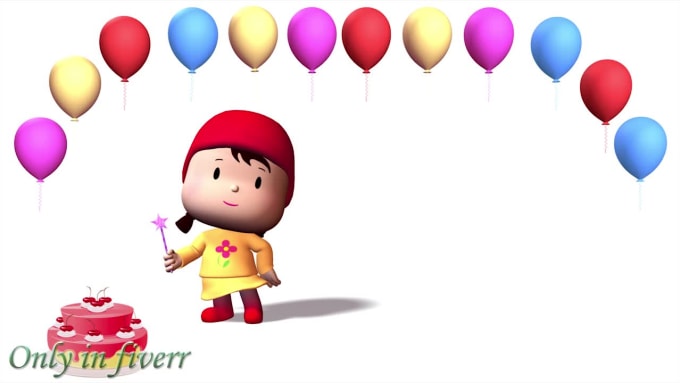 Create Happy Birthday Animation For You By Subhra Fx Fiverr