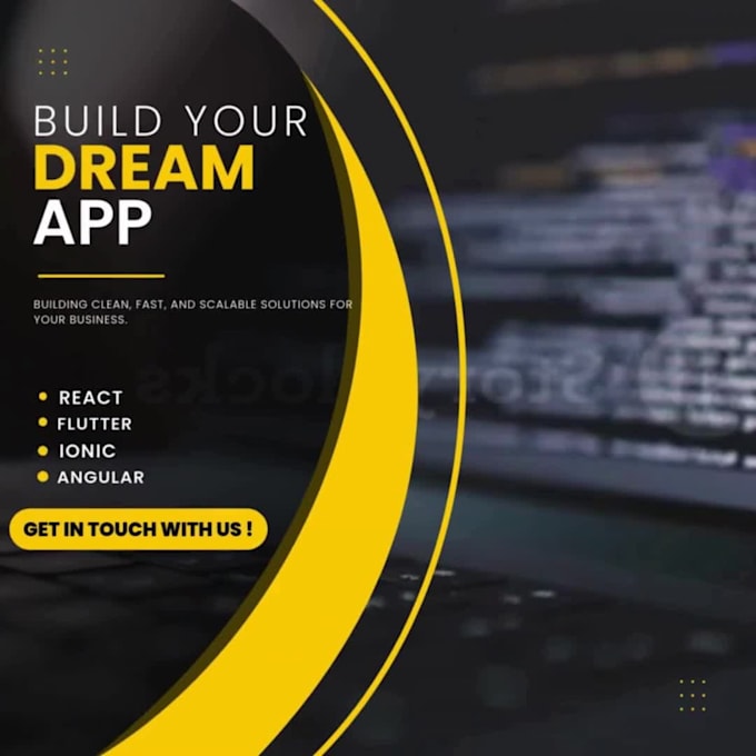 develop a web and mobile app in ionic angular