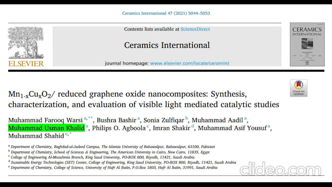 draft peer reviewed journal articles and conference papers