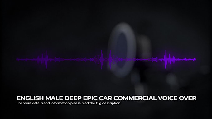 record an epic male car commercial voice over