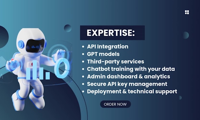 custom ai chatbots using openai, API keys, saas app in 72h