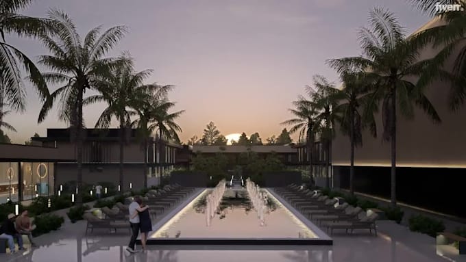 do architecture 3d animation video rendering walkthrough