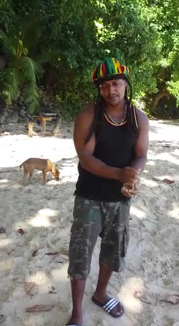 do a Rasta Birthday video on a beautiful Jamaican Beach
