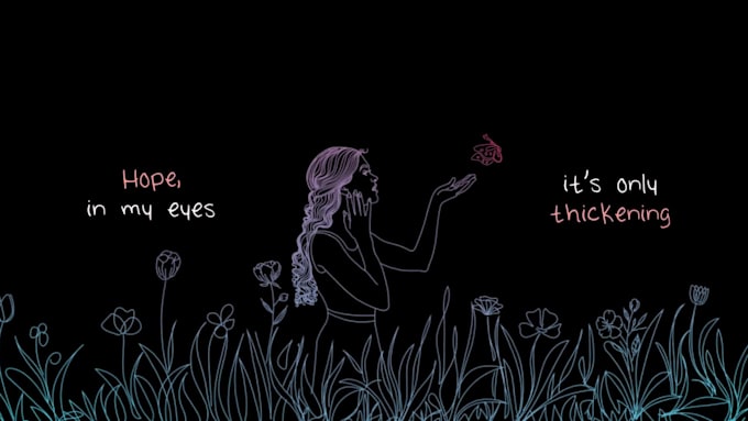 create genuine hand drawn lyric video