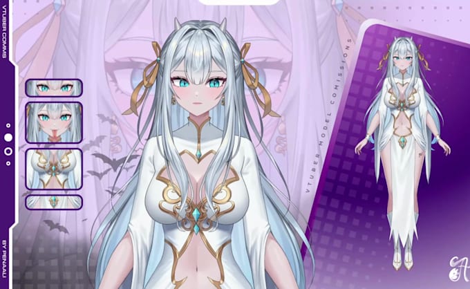 design and rigging pro vtuber model in live2d, for vtube studio