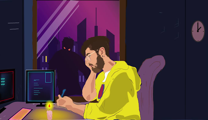 create awesome lofi loop animation  for your  video or stream