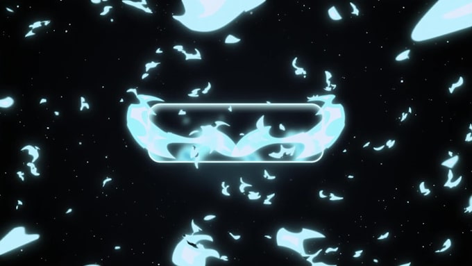 do transparent glitch glow cyberpunk logo or text animation