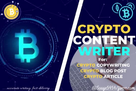 be your copywriter for your crypto website
