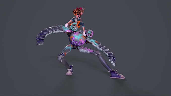create 3d game character 3d game model game assets 3d animation for game