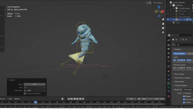 Do 3d Character Rigging In Blender And Maya By Salehmalik289 | Fiverr