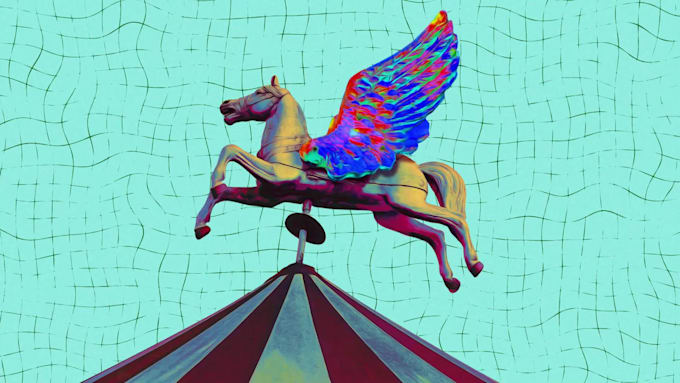 make trippy and psychedelic animated lyric and music video