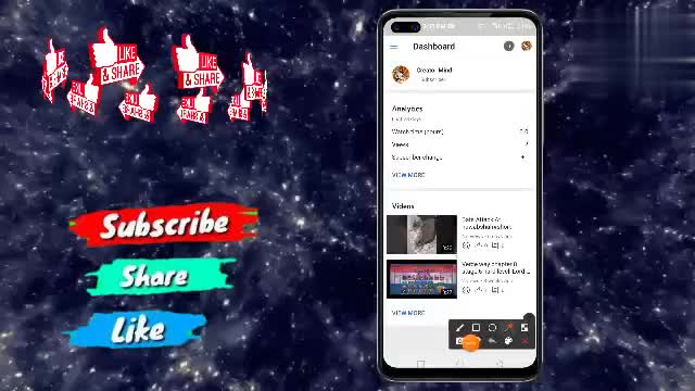 edit videos with animation background