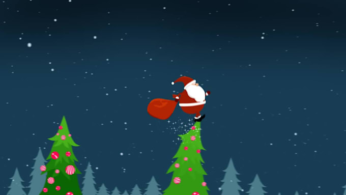 customize santa claus christmas greetings video