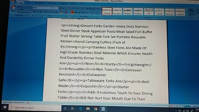 write 5 bullet points