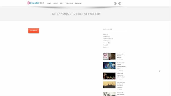 publish and feature your artist profile on creativinn