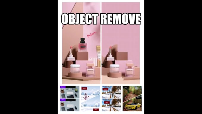 do background removal and object replacement