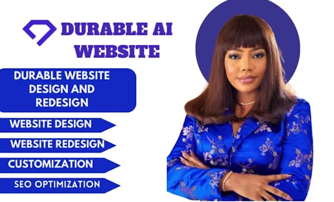 create durable ai website ,customize your website with durable