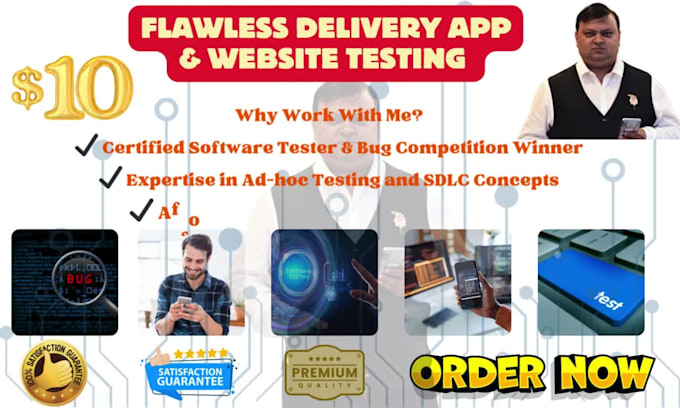 test your website, application than send detailed bug report