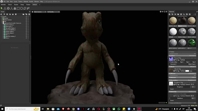 create a  digimon 3d for printing,print ,3dprint