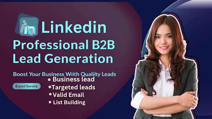 do b2b lead generation and email list building with linkedin