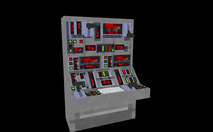 create 3d props and blocks for minecraft