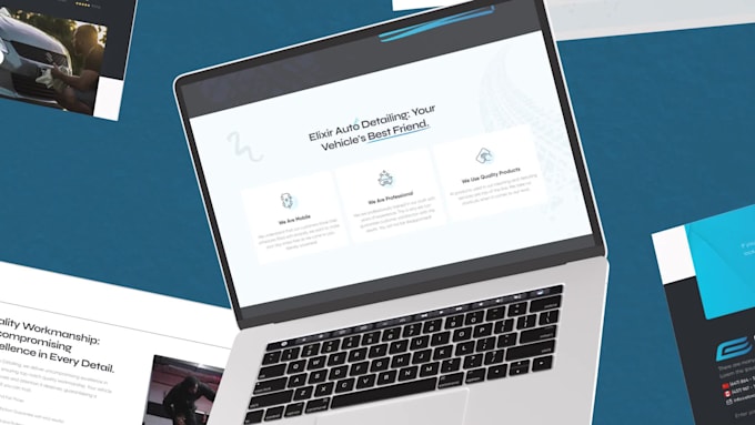 do website UI UX design and landing page design