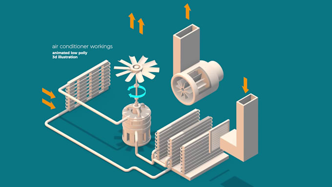 create low poly 3d illustrations