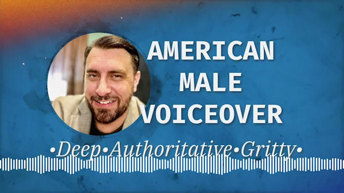 record a professional american male voice over for you